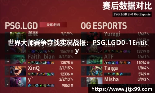 世界大师赛争夺战实况战报：PSG.LGD0-1Entity